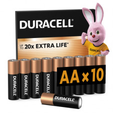 Батарейка Duracell AA лужні 10 шт. в упаковці (5002508/5006461)