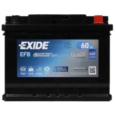 Акумулятор автомобільний EXIDE START-STOP EFB 60A (EL600)