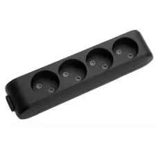 Колодка для подовжувача Panasonic X-tendia 4 гнізда black (WLTB02402BL-UA)