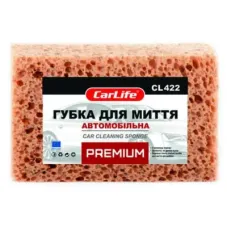 Губка для миття CarLife PREMIUM з великими порами 190x120x70mm, коричнева (CL-422)