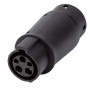 Розетка для заряджання електромобіля HiSmart Type 2 (Female) - Type 1 (Male) (EV200481)