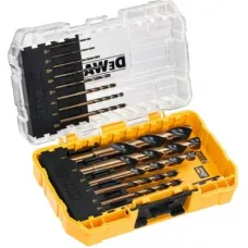 Набір свердл DeWALT по металу Black&Gold HSS-G, 14 шт, кейс Tough Case (DT70727)