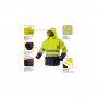 Куртка робоча Neo Tools підвищеної видимості, Oxford 300 D, жовта, р.XL (81-720-XL)