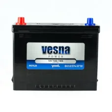 Аккумулятор автомобильный Vesna 75 Ah/12V Vesna Japan (415 775)
