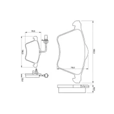 Тормозные колодки Bosch 0 986 424 780