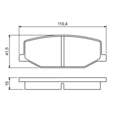 Тормозные колодки Bosch 0 986 460 935