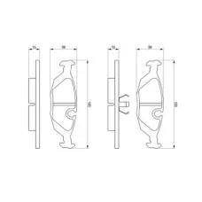 Тормозные колодки Bosch 0 986 460 996