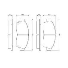 Тормозные колодки Bosch 0 986 461 123