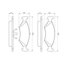 Тормозные колодки Bosch 0 986 466 402
