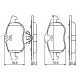 Тормозные колодки Bosch 0 986 494 044