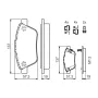 Тормозные колодки Bosch 0 986 494 157