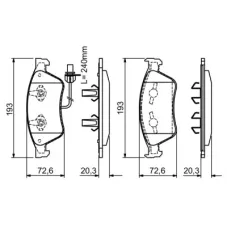 Тормозные колодки Bosch 0 986 494 200