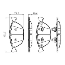 Тормозные колодки Bosch 0 986 494 217