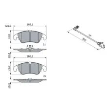 Тормозные колодки Bosch 0 986 494 259