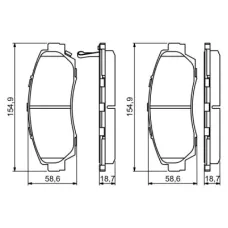 Тормозные колодки Bosch 0 986 494 308
