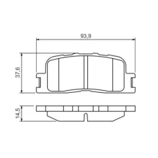 Гальмівні колодки Bosch 0 986 494 359