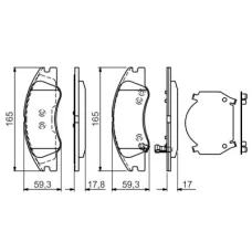 Тормозные колодки Bosch 0 986 494 577