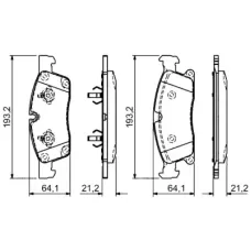 Тормозные колодки Bosch 0 986 494 672