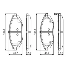 Тормозные колодки Bosch 0 986 494 684