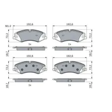 Тормозные колодки Bosch 0 986 494 980