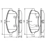 Тормозные колодки Bosch 0 986 495 104