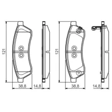 Тормозные колодки Bosch 0 986 495 168
