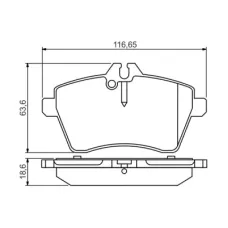 Тормозные колодки Bosch 0 986 495 273