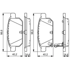 Тормозные колодки Bosch 0 986 495 301