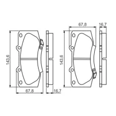 Тормозные колодки Bosch 0 986 495 352