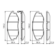 Тормозные колодки Bosch 0 986 495 353