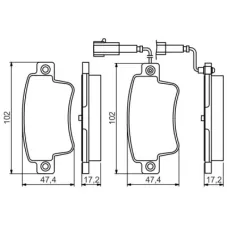 Тормозные колодки Bosch 0 986 495 355
