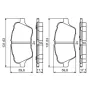 Тормозные колодки Bosch 0986494792
