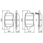 Тормозные колодки Bosch 0986494802