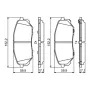 Тормозные колодки Bosch 0986494827