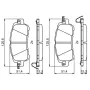 Тормозные колодки Bosch 0986494832