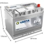 Акумулятор автомобільний Varta 72Ач Blue Dynamic EFB АЗИЯ  N72 (572501076)