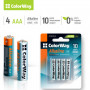 Батарейка ColorWay AAA LR03 Alkaline Power (щелочные) * 4 blister (CW-BALR03-4BL)