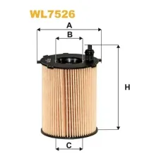 Фильтр масляный Wixfiltron WL7526