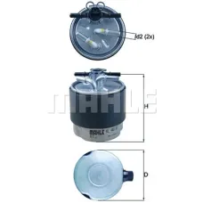 Фильтр топливный Mahle KL440/41