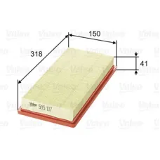 Воздушный фильтр для автомобиля Valeo 585137