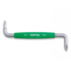 Викрутка Toptul вороток хрестова S-подібна PH1xPH2 (FBKA0102)