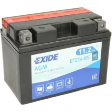 Акумулятор автомобільний EXIDE AGM 11,2Ah (+/-) (205EN) (ETZ14-BS)