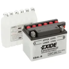 Акумулятор автомобільний EXIDE CONVENTIONAL 4Ah Ев (-/+) (50EN) (EB4L-B)