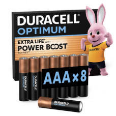 Батарейка Duracell Optimum AAA лужні 8 шт. в упаковці (5015602)