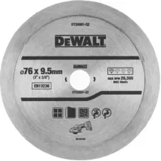 Диск пильний DeWALT алмазний кераміка/кахель, 76 х 1,0 х 9,5 мм, 1 шт. (DT20591)