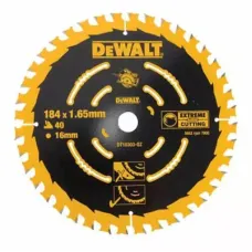Диск пильний DeWALT EXTREME, 184 х 16 мм, 40 z, ATB, 18 град, універсальне застосування (DT10303)