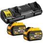 Набір акумулятор + зарядний пристрій DeWALT ЗП 10.8,/4.4/18/54V, 4А, 2x9Ah(18V)/3Ah(54V) (DCB132X2)