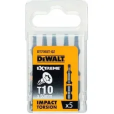Набор бит DeWALT IMPACT TORSION, ударные, Torx, Т10, L= 57 мм, 5 шт (DT7393T)
