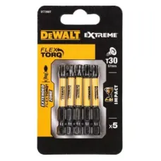Набір біт DeWALT IMPACT TORSION, ударні, Torx, Т30, L = 57 мм, 5 шт (DT7398T)
