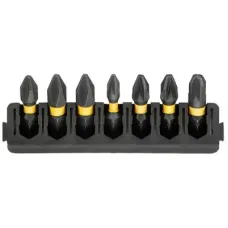 Набір біт DeWALT в касеті для Tough Case,FlexTorq,L 25 мм, Рh1,Рh2 2 шт, Pz1,Pz2 2 шт, Pz3 (DT70809)